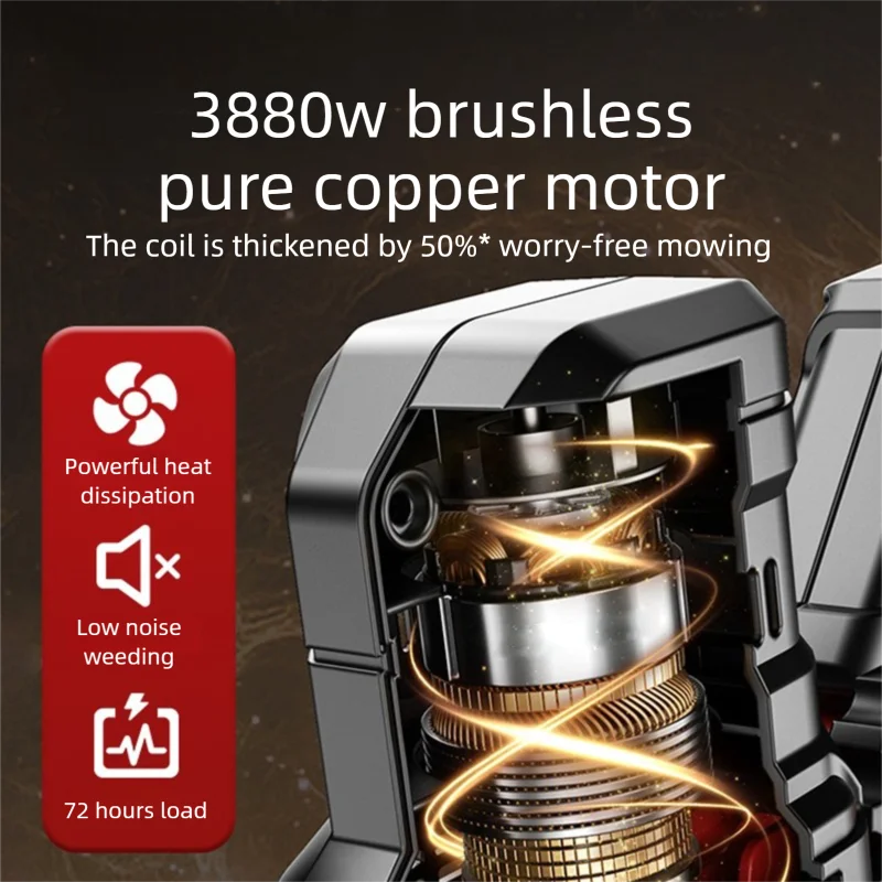 Electric Lawn Mower Multifunctional Agricultural Lawn Mower Small Household Rechargeable Lithium Battery Weeding Machine