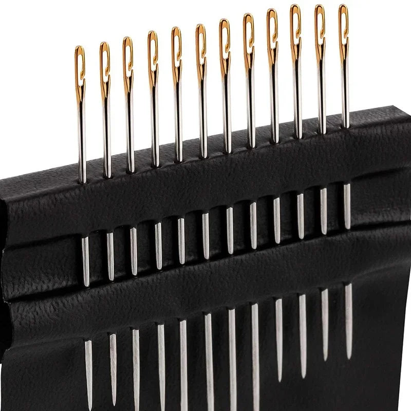 12/36PCS Sewing Needles Multi-size Side Opening Stainless Steel Darning Sewing Household Hand Tools Sewing Tools and Accessoires