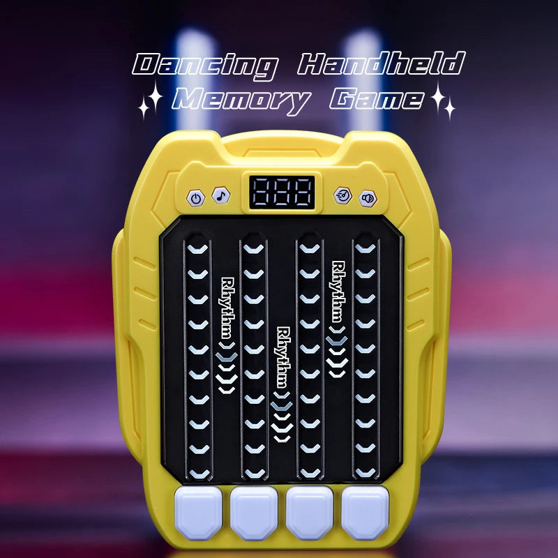 ZLang Dancing Handheld Memory Game Quick Push Game Fidget Toys for Adults Rhythm Handheld Game Machine Light Up Stress Relief
