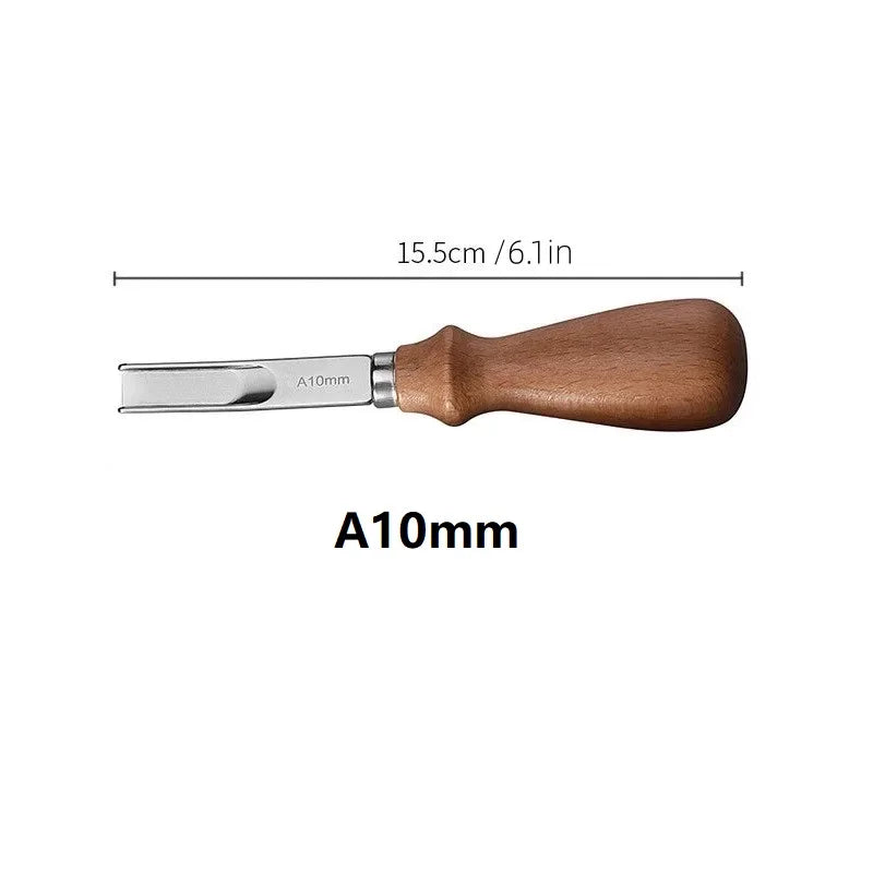 4PCS Leather Edge Skiving Beveler Tools Wide Leather Craft Edge Beveler Tool Kit Leather Edge Trimmer for DIY Leather Craft Tool