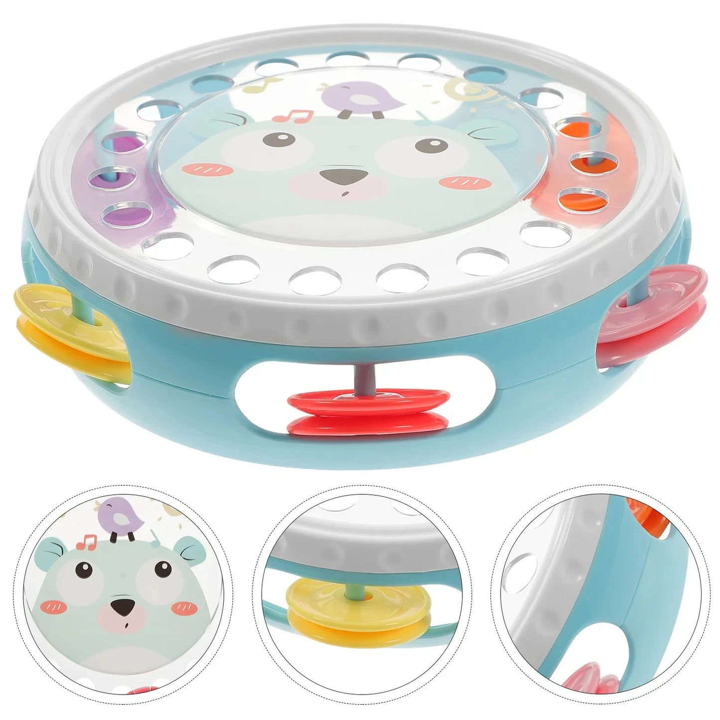 Baby Toys 6 12 Months Musical Instruments Hand Drum Shaking Rattle Toys Montessori Educational Toy Interactive Hand Bell for Kid
