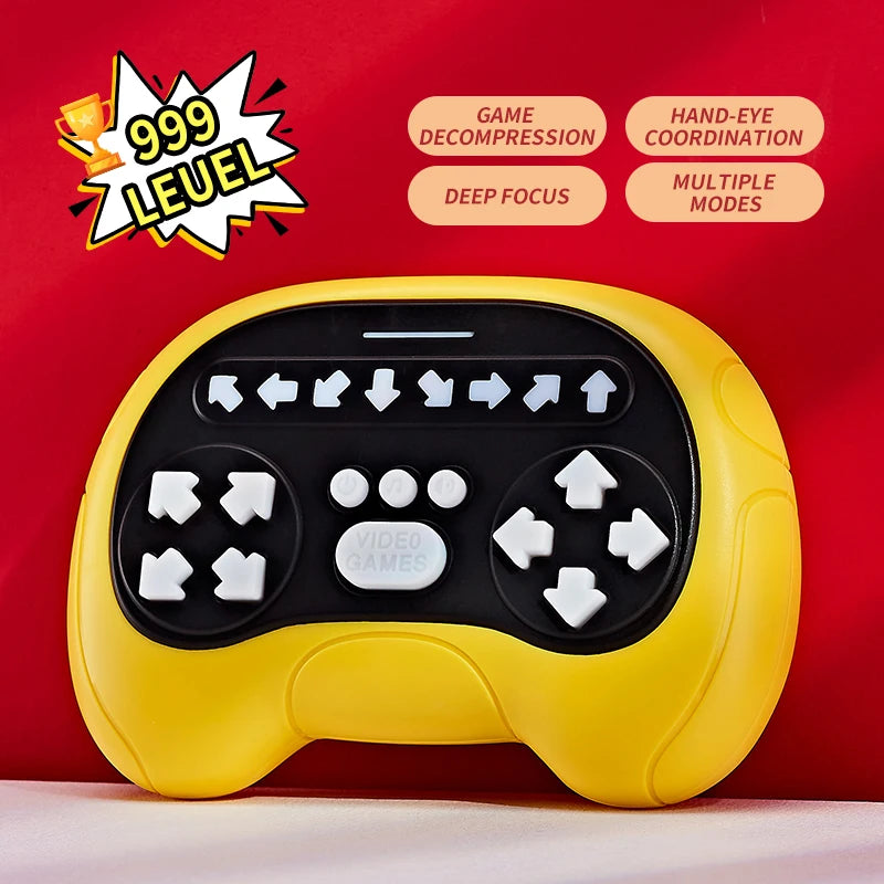 ZLang Dancing Handheld Memory Game Quick Push Game Fidget Toys for Adults Rhythm Handheld Game Machine Light Up Stress Relief