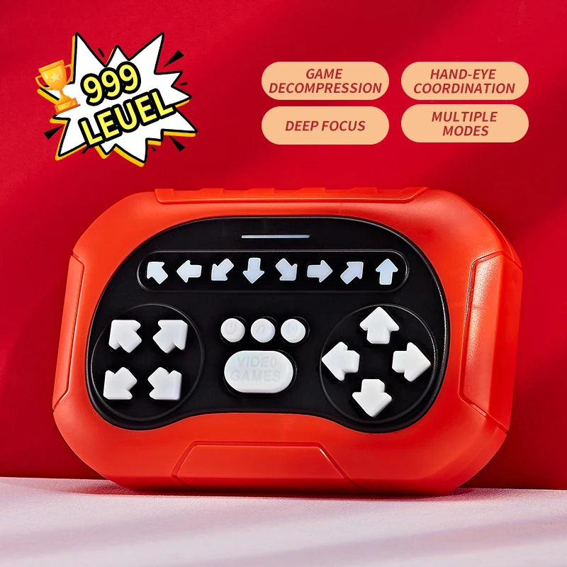 ZLang Dancing Handheld Memory Game Quick Push Game Fidget Toys for Adults Rhythm Handheld Game Machine Light Up Stress Relief