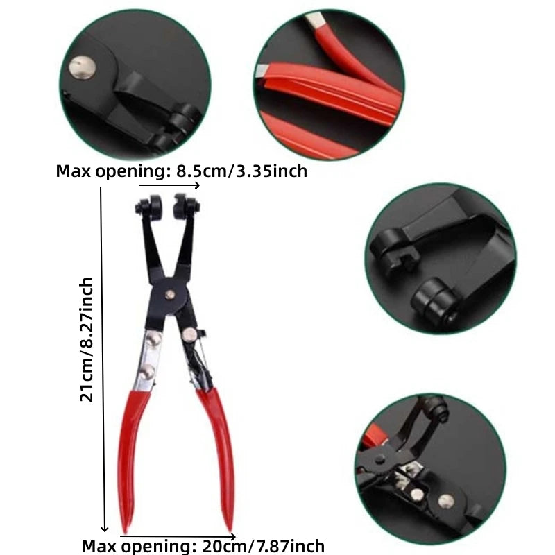 Clamp Puller Locking Car Hose Clamps Pliers Water Pipe Hose Flat Band Ring Type Tool for Garden Auto Removal Tools