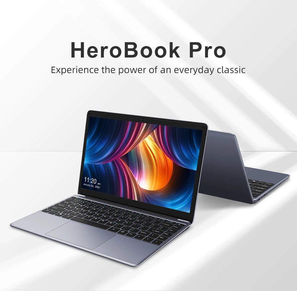 CHUWI Herobook Pro / Herobook Plus Laptop Windows 11 Laptop 14.1inch / 15.6inch FHD Intel N4020 LPDDR4 8GB 256GB SSD Computer PC