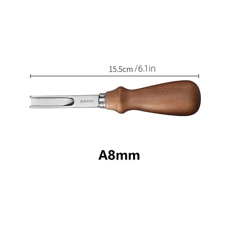 4PCS Leather Edge Skiving Beveler Tools Wide Leather Craft Edge Beveler Tool Kit Leather Edge Trimmer for DIY Leather Craft Tool