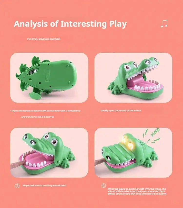 1PC Biting People with Teeth Biting Fingers Big Mouth Shark Children's Parent Child Gift Trick Toy