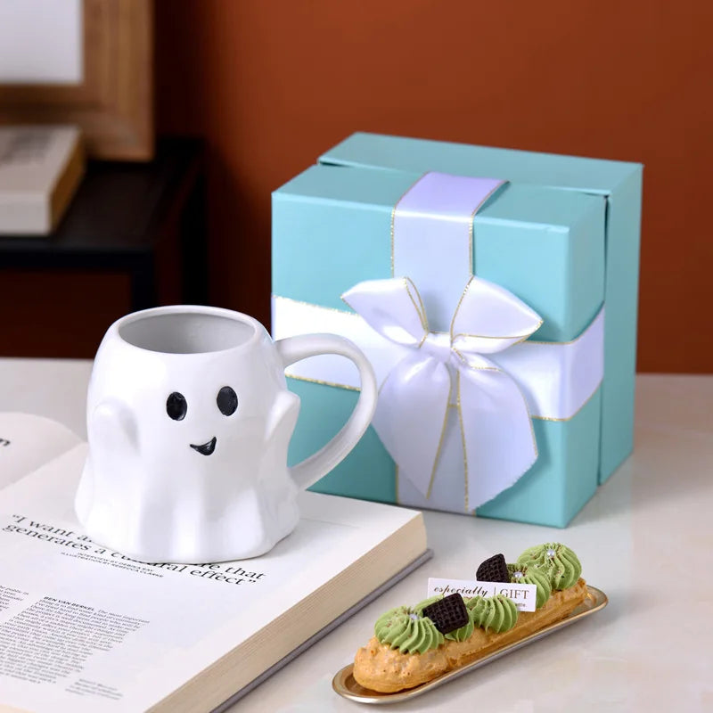 ceramic halloween ghost mug cup