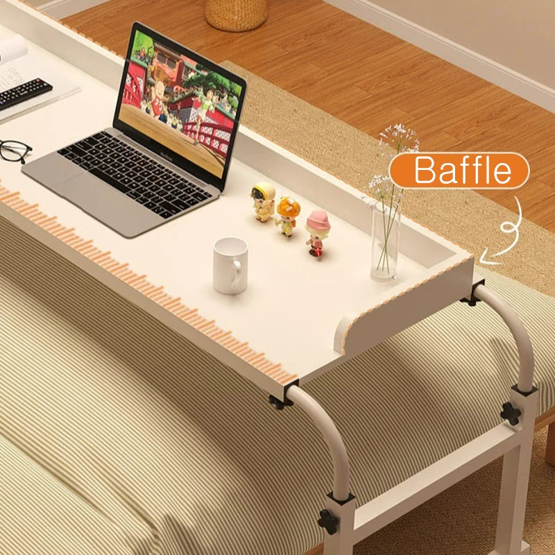 Laptop Computer Adjustable Height And Length Living Room Bedroom Movable Desk Overbed Table