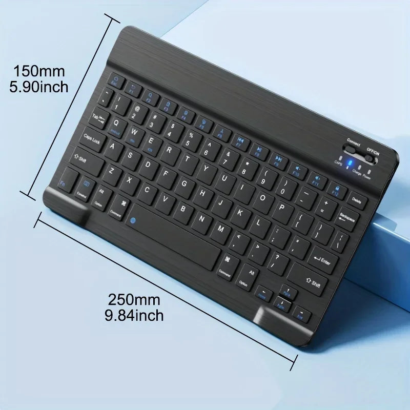 Rechargeable Bluetooth-compatible Keyboard Ultra-Slim Wireless Mouse Keyboard Set for Android Windows Tablet iPhone iPad