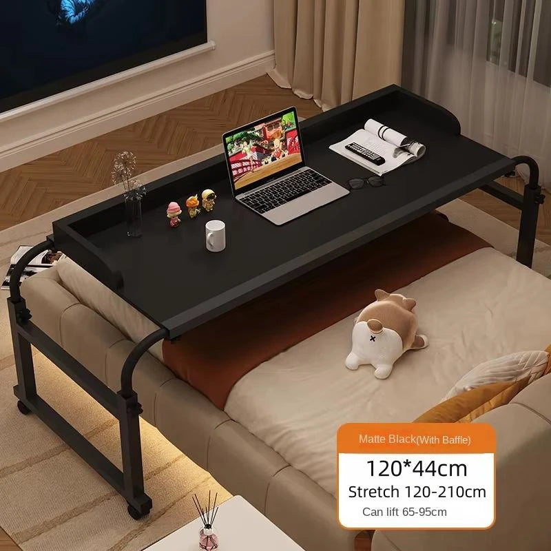 Laptop Computer Adjustable Height And Length Living Room Bedroom Movable Desk Overbed Table