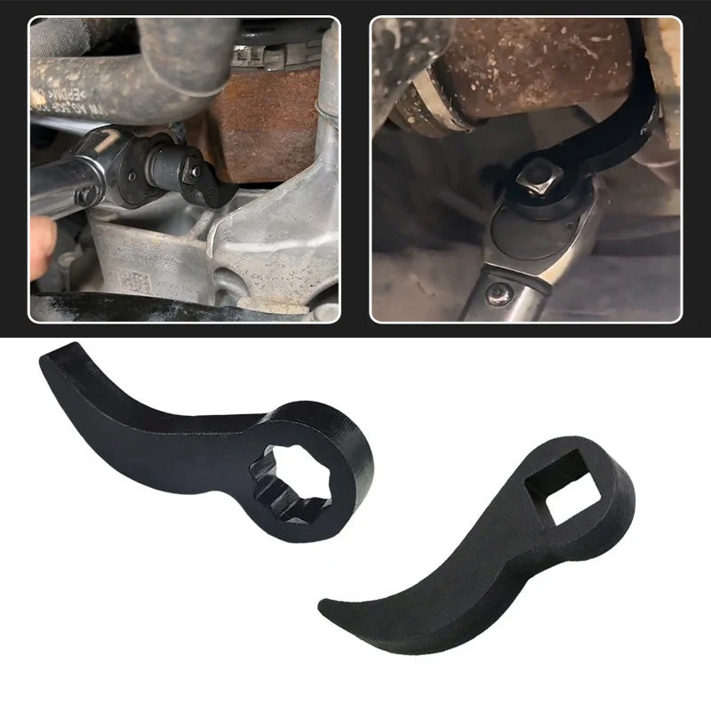 Pry Bar Wrench Adaptor Head Horn Type Half Shaft Removal Tool Openend Wrench Half Shaft Crowbar Adapter Head Car Repairing Tools