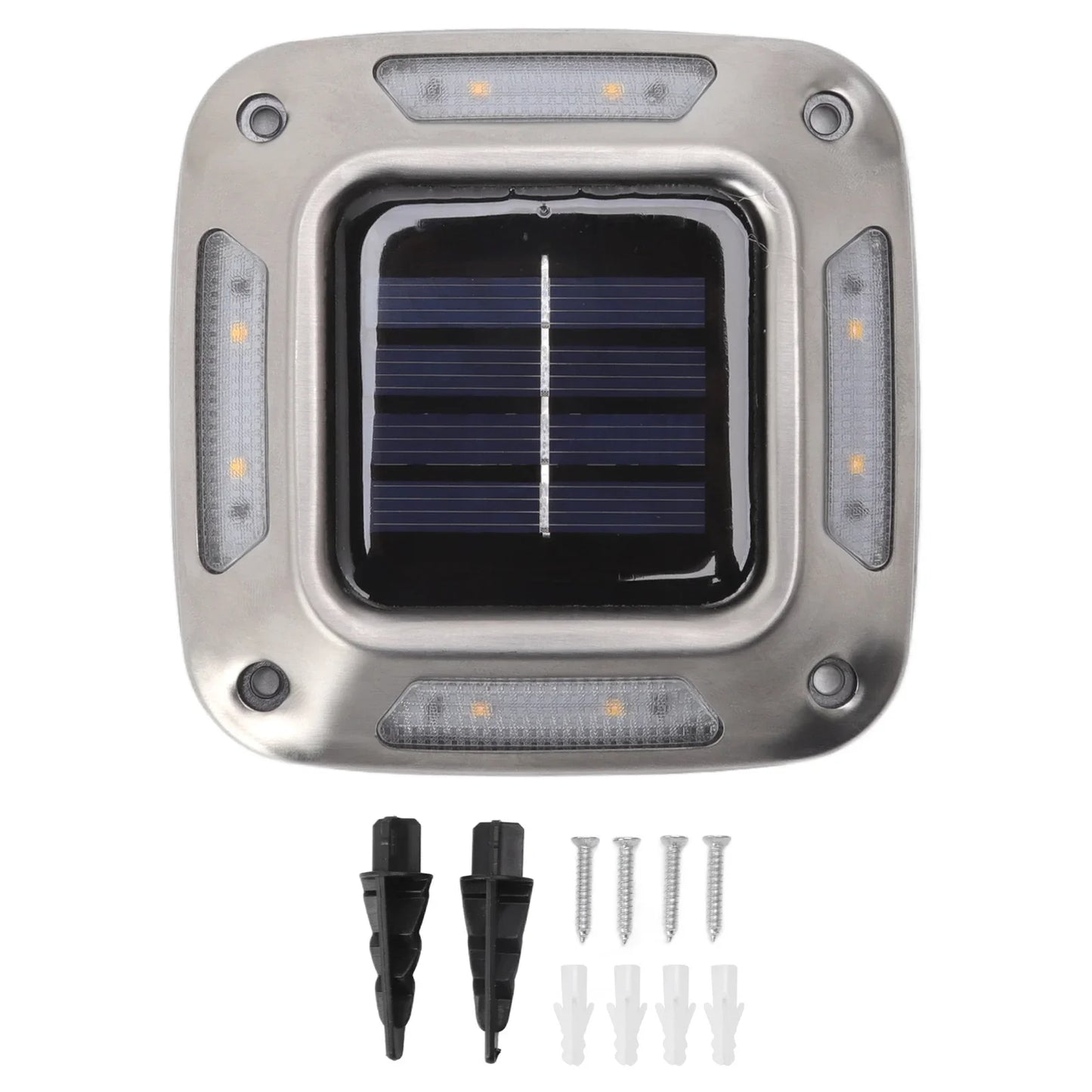 8 LEDs Solar Ground Light Solar Light Waterproof Warm Light Solar Garden Lamp Outdoor Courtyards Driveway Marker Light