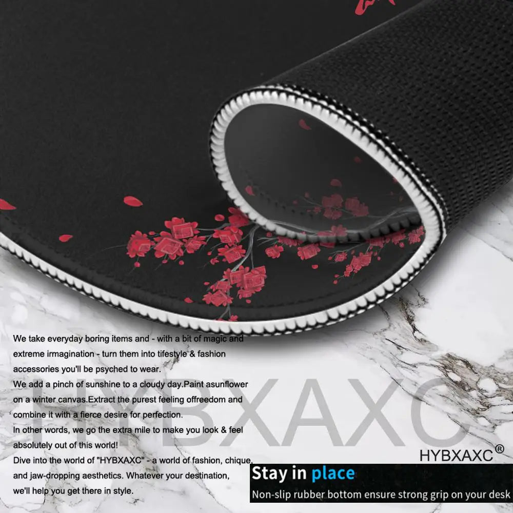 450x400 Japan Cherry Blossom Game Small Mousepad Computer Sakura Desk Mat Table Keyboard Pad Laptop Cushion Non-slip Deskpad