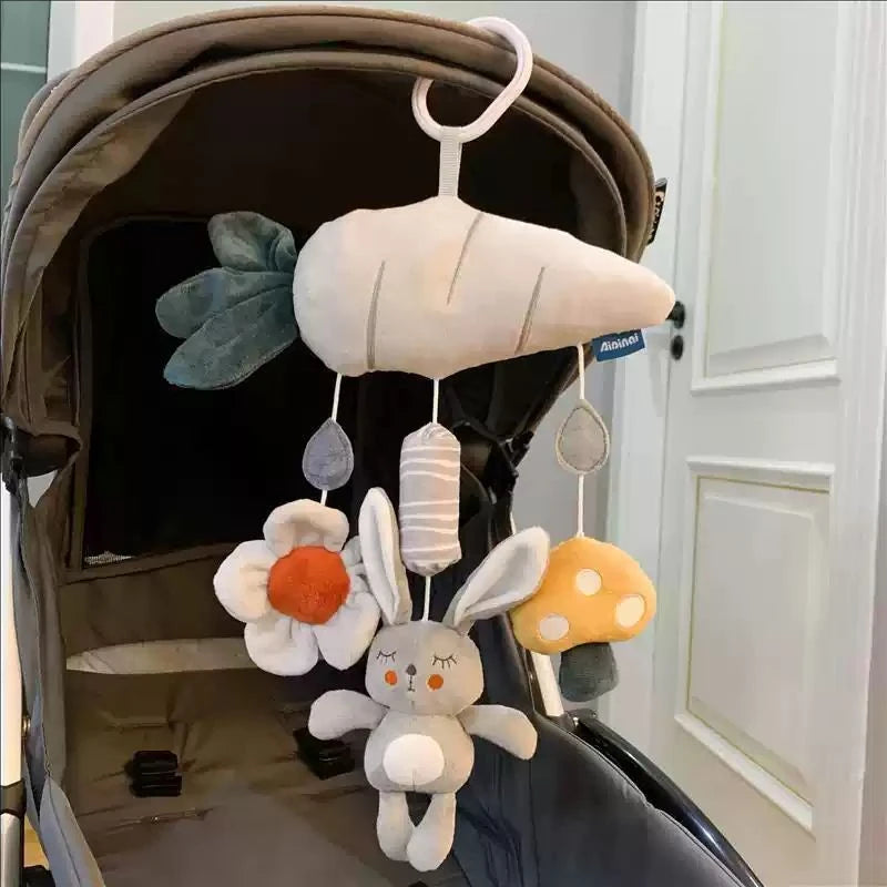 Baby Toys for 0 3 6 12 Months Babies Soft Plush Animal Rattles Stroller Hanging Toy for Baby Car Seat Crib Travel Sensory Toys