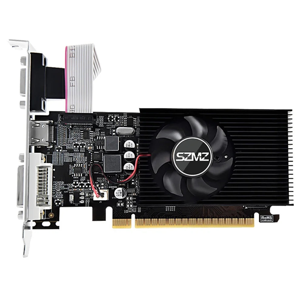 GT730 GT610 4GB 2/1GB DDR3 Graphics Card Desktop Gaming Video Card HDMI-Compatible VGA DVI PCI-E 16X Low Profile Graphics Cards