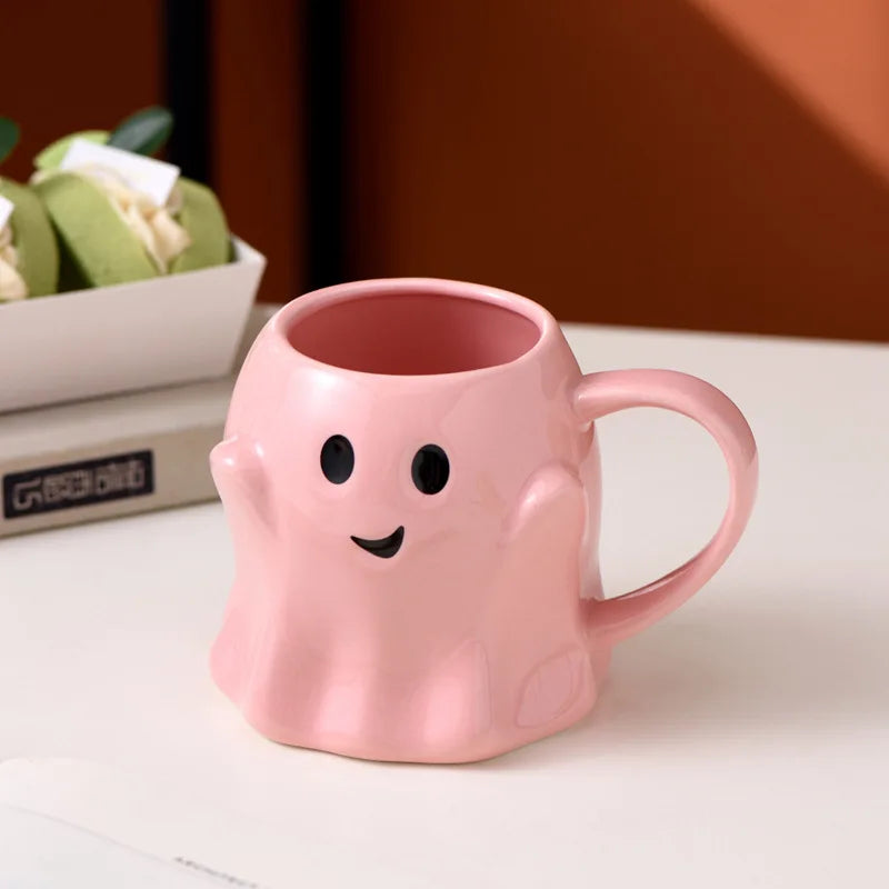 ceramic halloween ghost mug cup