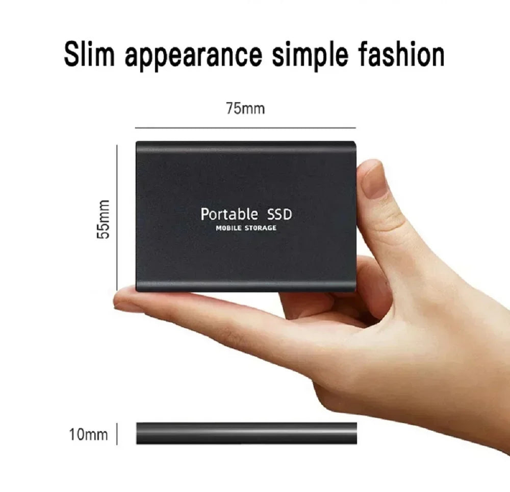 Portable SSD 4TB High Speed External Hard Drive 16TB USB 3.1 Hard Disk Mass 1TB Original Solid State Drives for Laptop/PC/MAC
