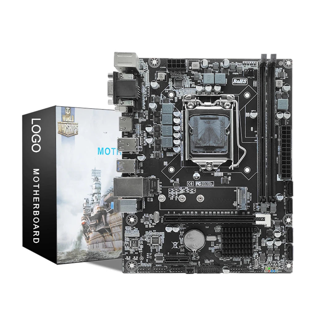 H310 Motherboard LGA 1151 Support Dual Channels DDR4 NVME M.2 Placa Mae Mother Board Micro-ATX DDR4 RAM Memory USB3.0 Mainboard