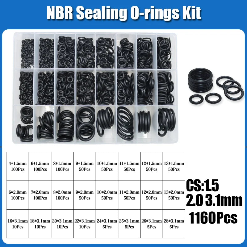 2840 O-Ring NBR Automobile Nitrile Rubber ORing Corrosion Oil Resistant Seal Washer for Car Air Condition Faucet Plumbing Gasket