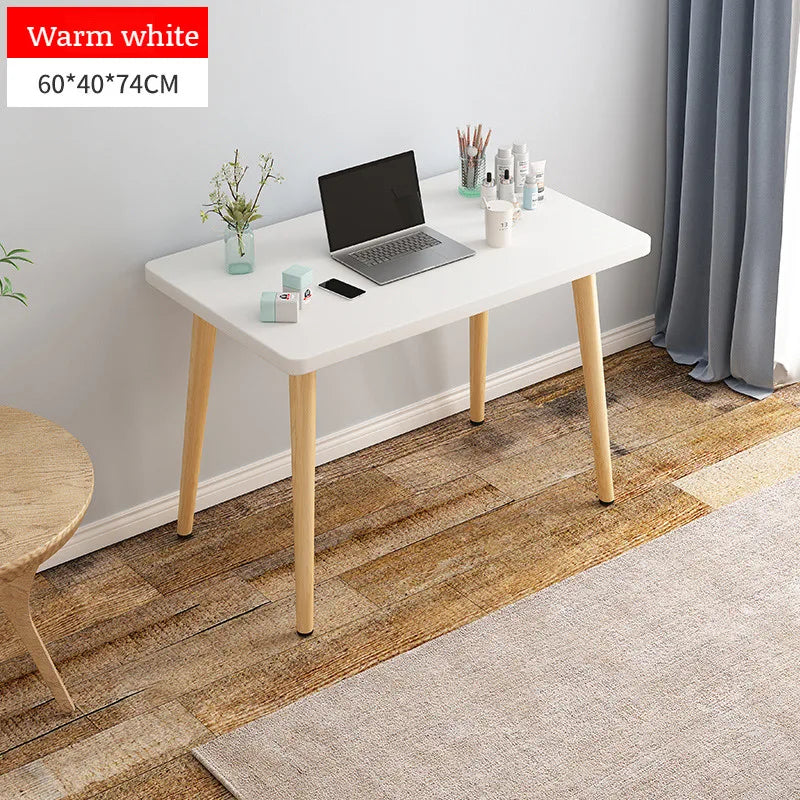 Home Office Desk Adult Desktop Computer Desk Modern Simple Workbench Student Study Writing Desk Household Solid Wood Leg Table