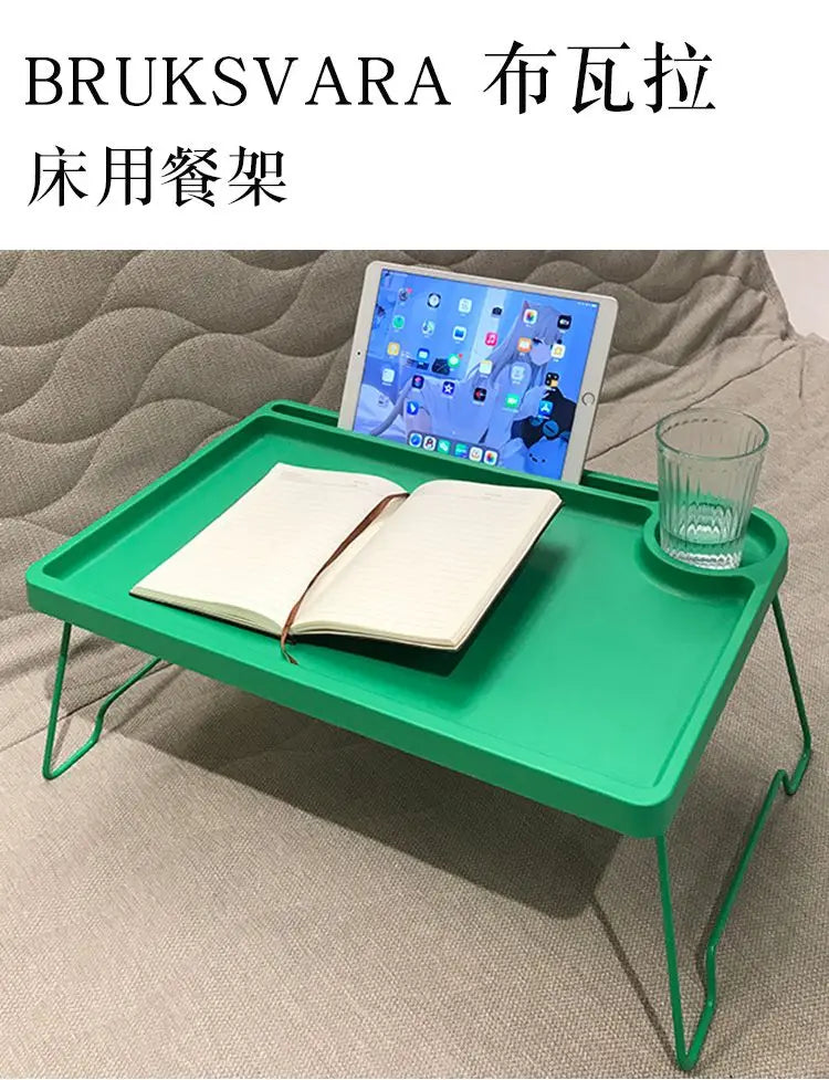 Desk Folding Dormitory Bed Desk Computer Holder Lazy Person Study Removable Table Durable and Convenient