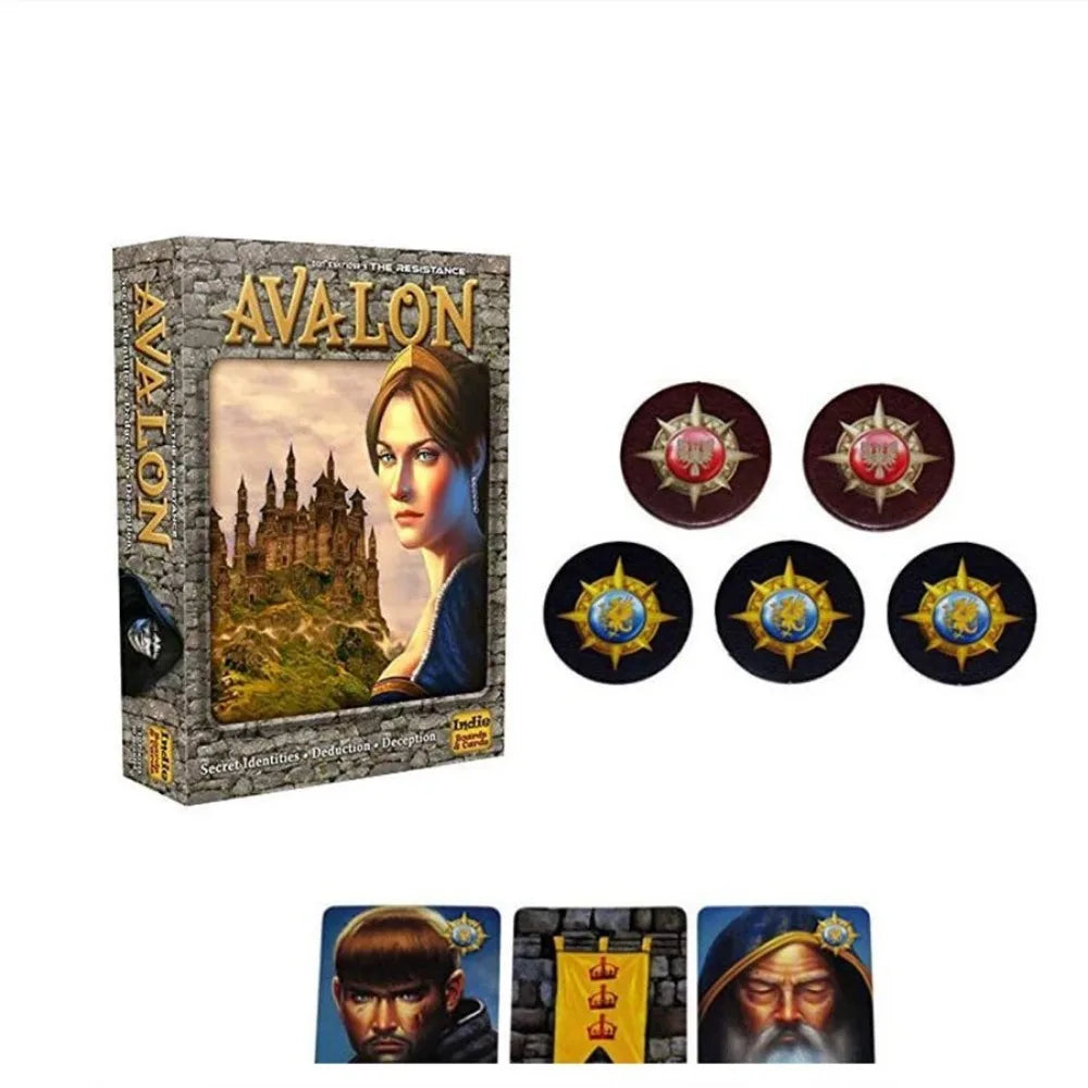 Avalon Board game card, suitable for gatherings, Christmas parties, friends drinking and entertainment