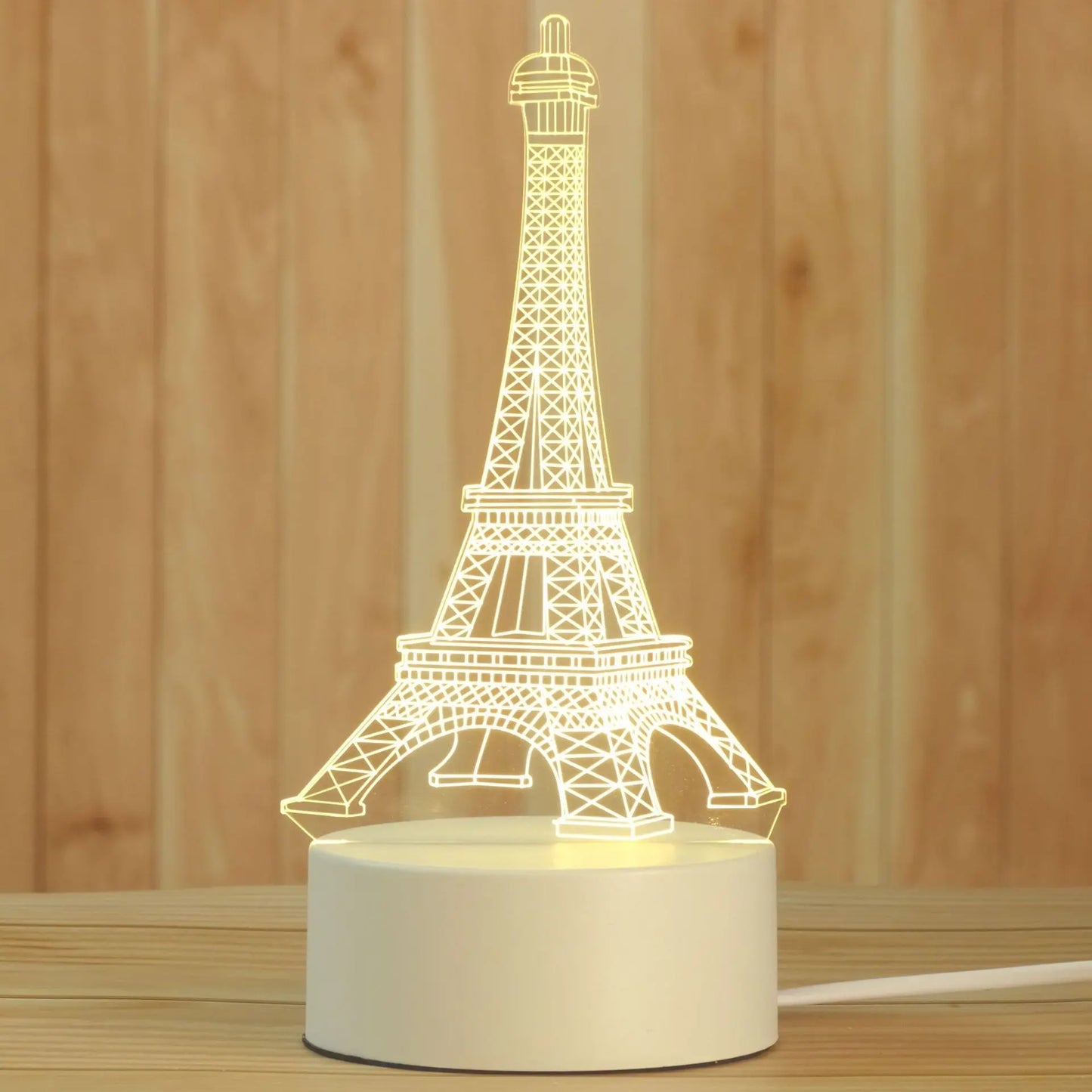 Creative 3D Night Lamp Acrylic Desktop Nightlight Boys and Girls Holiday Gift Decorative Night Lamp Bedroom Bedside Table Lamp
