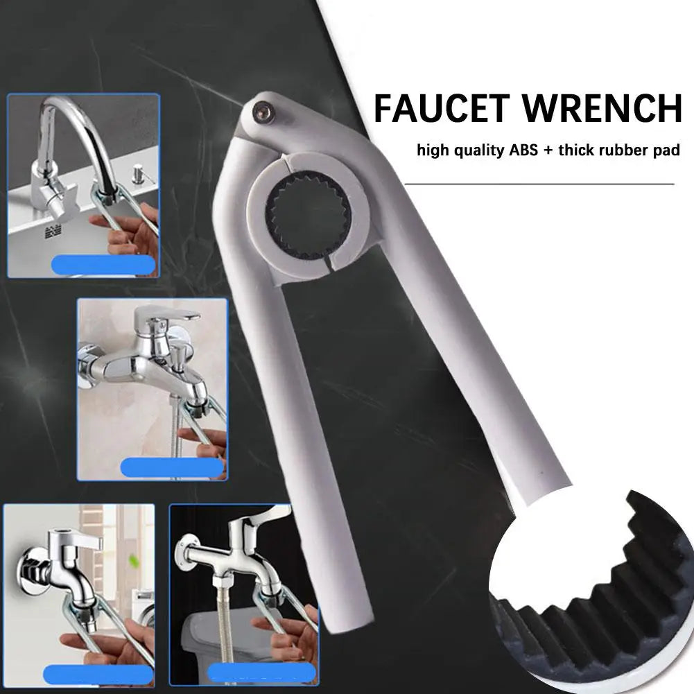 Twist Faucet Aerator Wrench Kitchen Basin Spout Filter Removal Tool Bathroom Non-slip Loosener Faucet Wrench Handle Tools