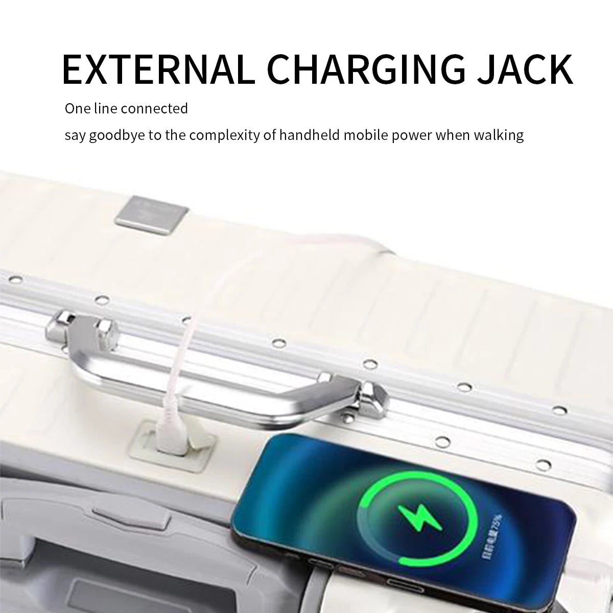 Trolley Luggage 20 24 26 28" Aluminum Frame Rolling Luggage Case USB Travel Suitcase on Wheels Combination Lock Carry on Luggage