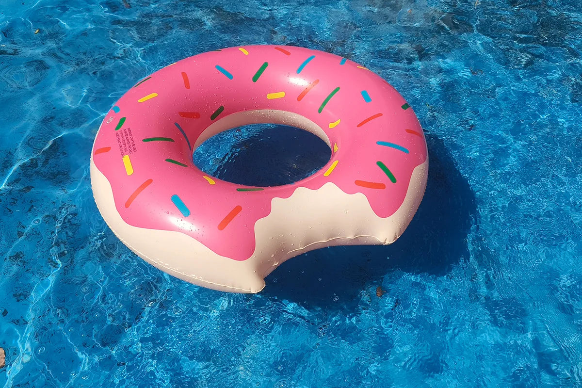 Rooxin Donut Swimming Ring Inflatable Swim Pool Float For Kid Adult Swimming Circle Baby Swim Tube Water Play Swimming Equipment