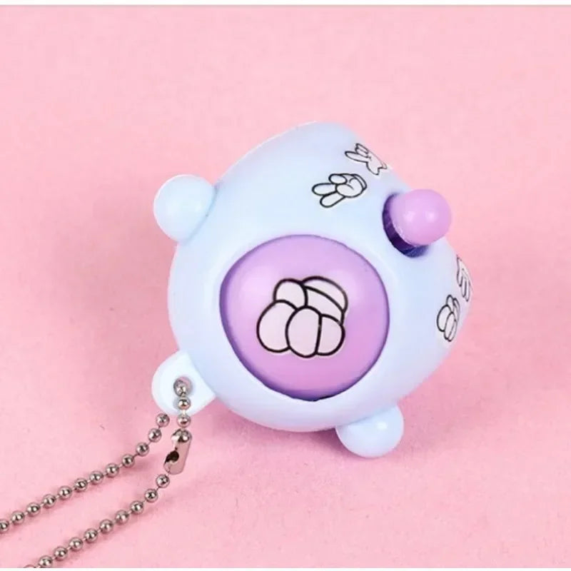 Mini Egg Stone Paper Scissors Toy Colored Round Egg Cartoon Lovely Gift Key Chain Party Interactive Toy Stress Reliever