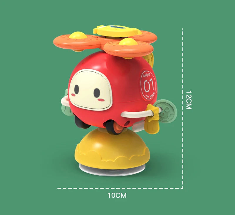 Suction Cup Spinner High Chair Baby Toys 6 12 Months Rotating Rattle Sensory Toys for Babies Educational Games Toy 1 2 3 Years