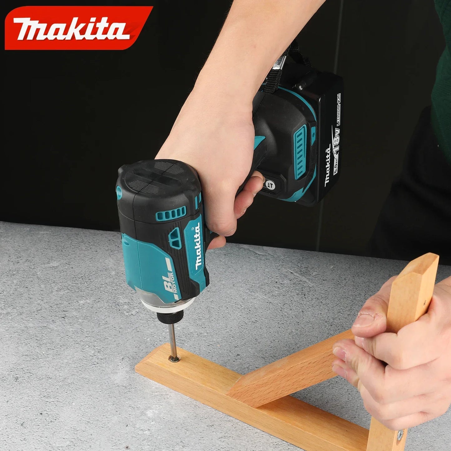 Makita DTD173 Brushless electric screwdriver Auto repair impact screwdriver batch 220N.m Electric Driver Tools