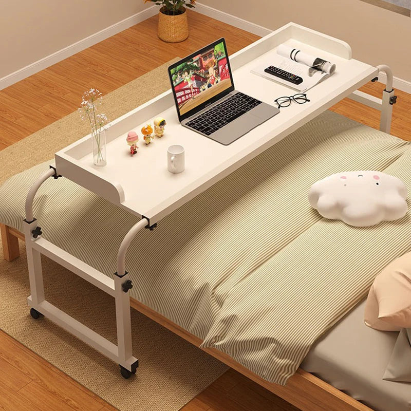 Laptop Computer Adjustable Height And Length Living Room Bedroom Movable Desk Overbed Table