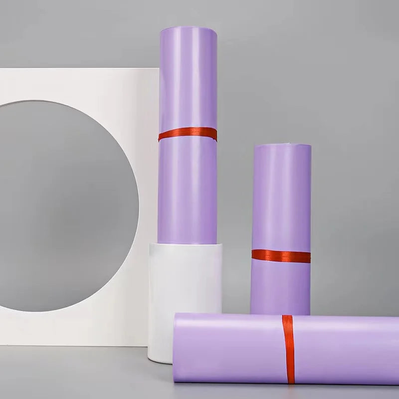 50Pcs Purple Courier Mailer Bags Packaging Poly Package Plastic Self-Adhesive Mailing Express Bag Envelope Postal Pouch Mailing