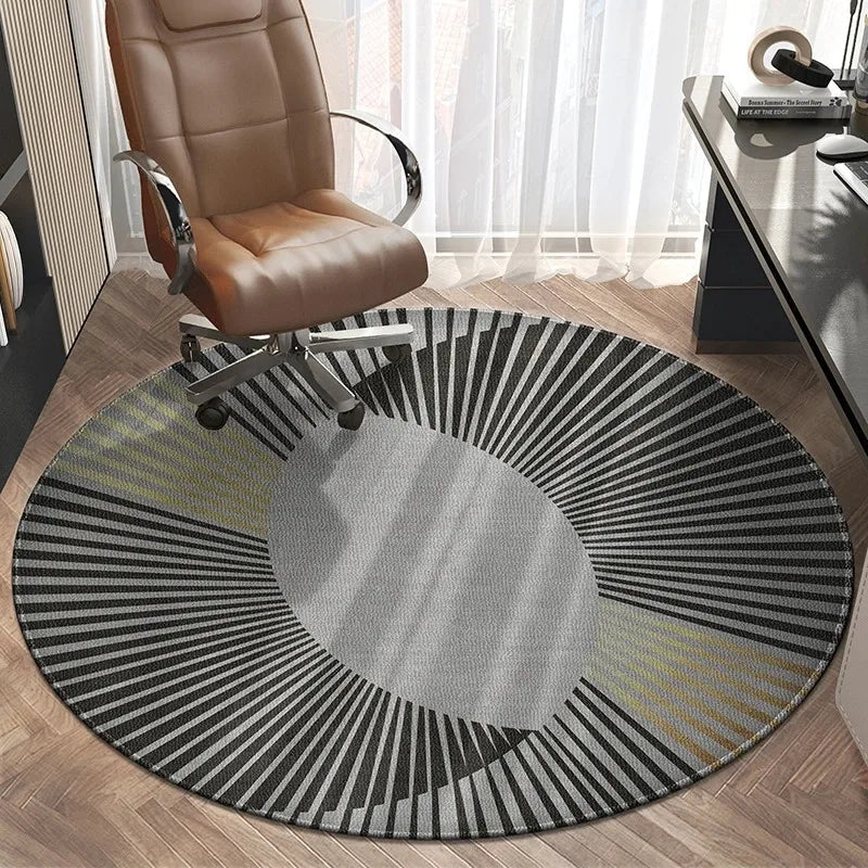 Dustproof Round Carpet, Office Chair Mat For Gaming & Study