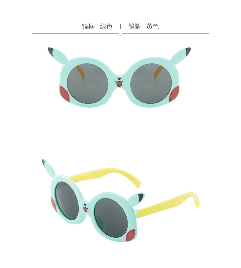 Anime Pokemon Sunglasses Pikachu Cartoon Figrues Glasses Children Boys Girls Sunglasses Cute Decoration Kids Toy Summer Gifts