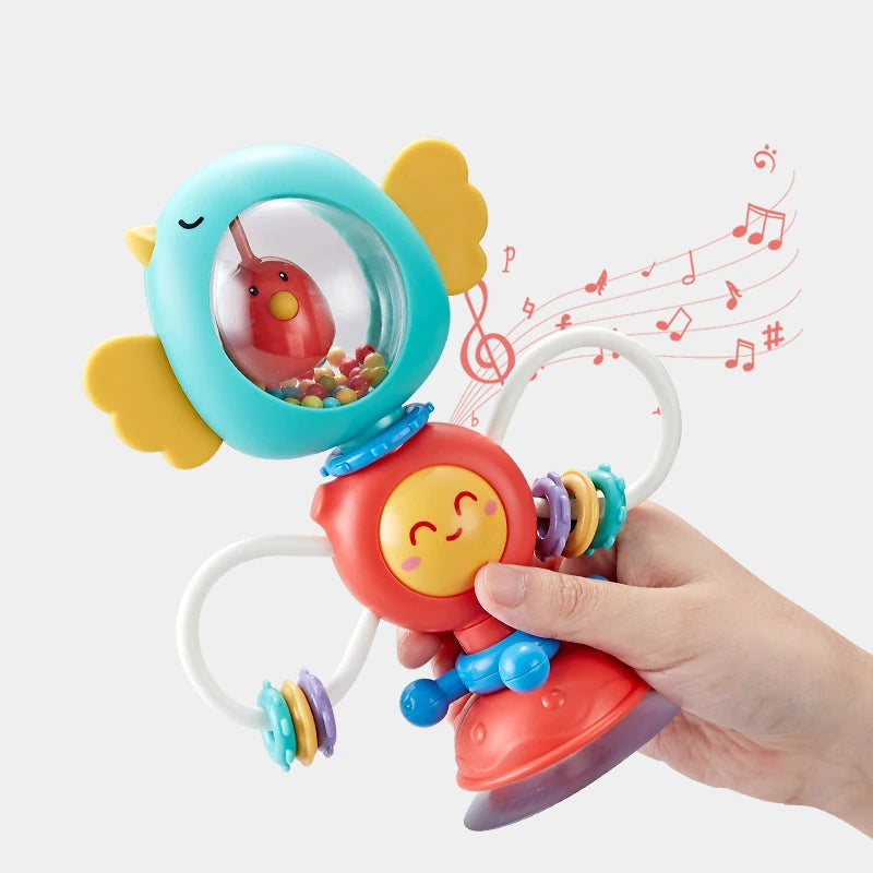 Suction Cup Spinner High Chair Baby Toys 6 12 Months Rotating Rattle Sensory Toys for Babies Educational Games Toy 1 2 3 Years