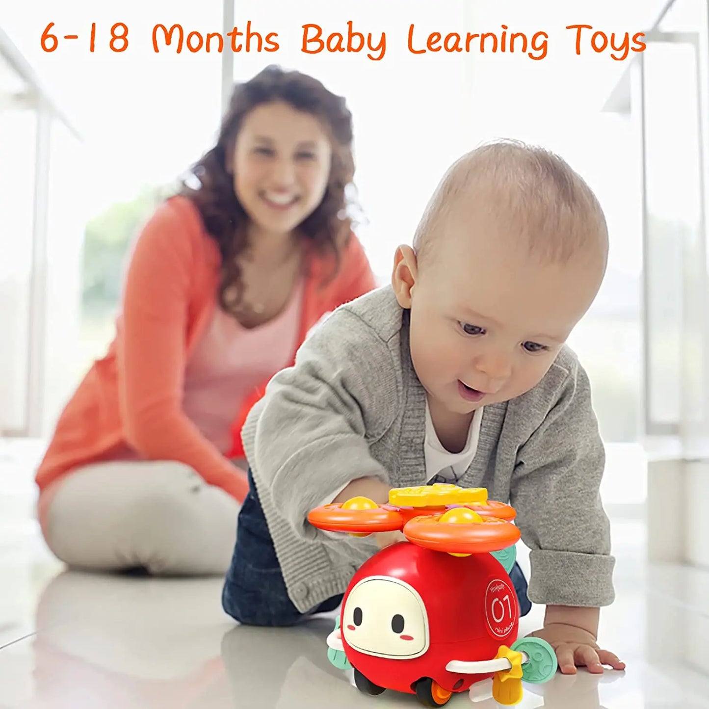 Suction Cup Spinner High Chair Baby Toys 6 12 Months Rotating Rattle Sensory Toys for Babies Educational Games Toy 1 2 3 Years