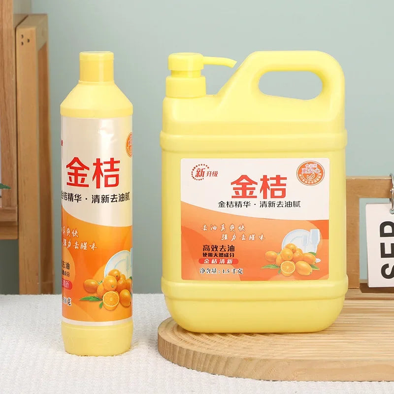 500g Fruit Vegetable Wash Dish Washing Liquid Multi Effect Kitchen Cleaning Detergent Remove Oil Stains Clean Tableware