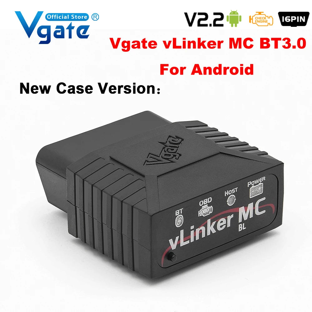 Vgate vLinker MC ELM327 V2.2 Bluetooth 4.0 OBD2 Scanner OBD 2 BimmerCode FORScan Auto Car Diagnostic tools ELM 327 V1 5