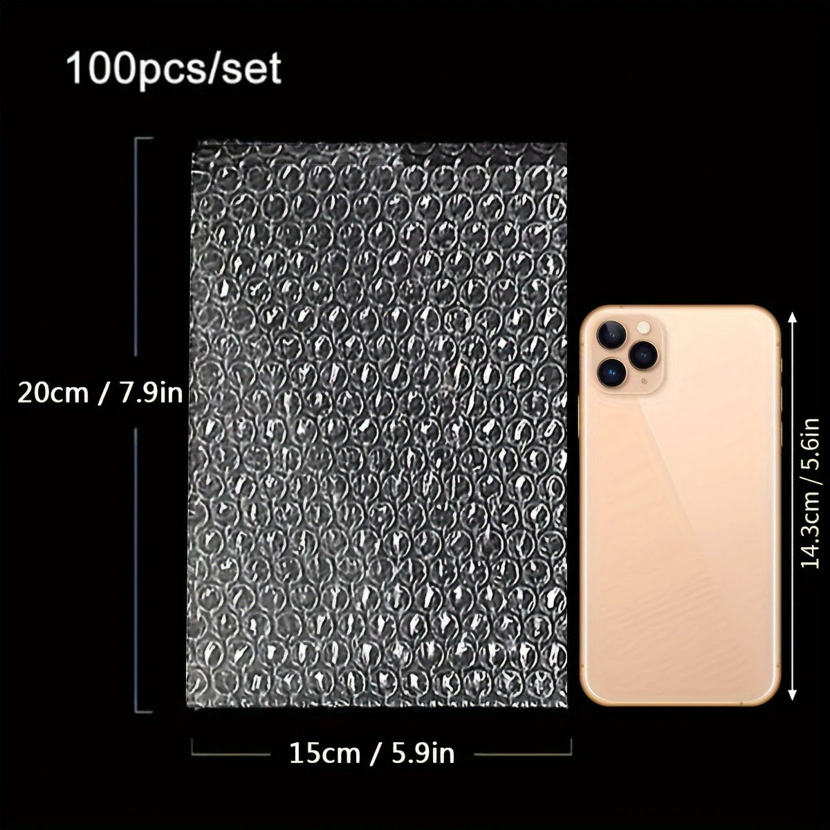 100pcs Cushion Wrap Pouches, Bubble Pouches, Bubble Out Wrap Bags, Bubble Bags, Bubble Bags For Shipping, Bubble Sleeves