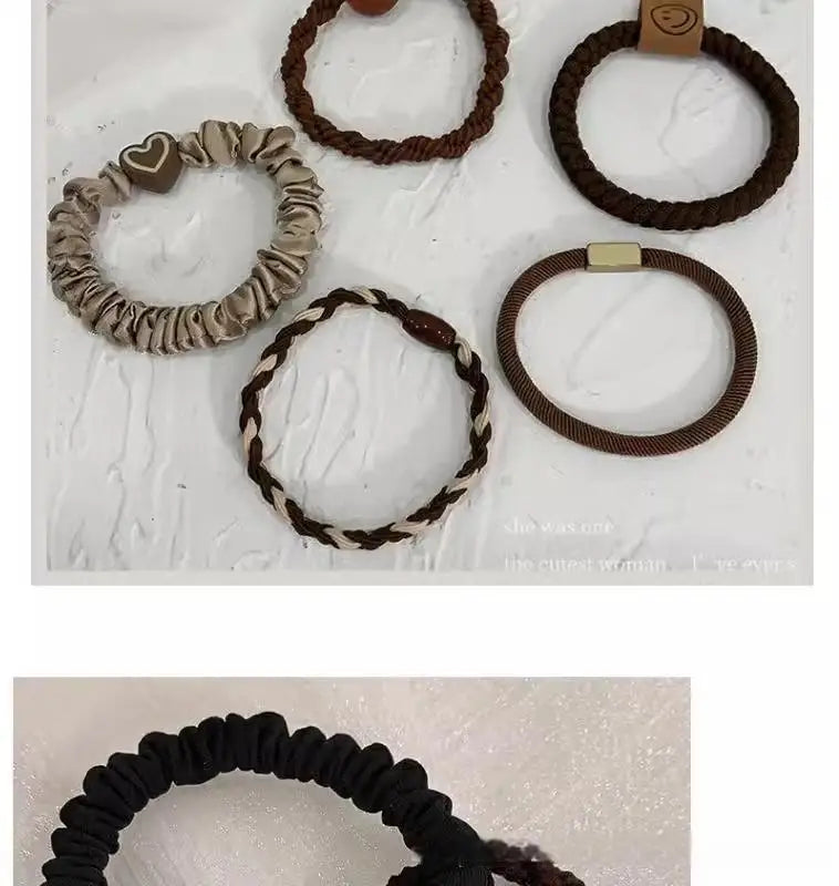 High Elasticity Durable Women Simple Elegant Hair Tie, Perfect for Ponytails, Stylish Hair Band Hair Ties Girl Hair Accessoires