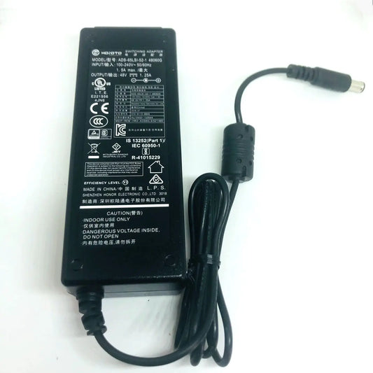 Genuine Hoioto 48V 1.25A 60W ADS-65LSI-SI-52-1 48060G Switching Adapter For Dahua POE Monitoring AC Adaptor Power Supply Charger