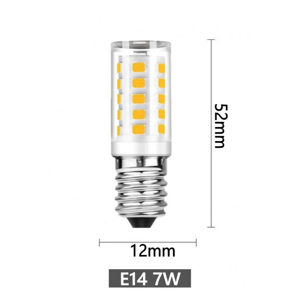 10Pcs Brightest E14 LED Lamp AC110V 220V 7W Ceramic SMD2835 LED Bulb Warm/Cool White Spotlight replace Halogen light wholesale