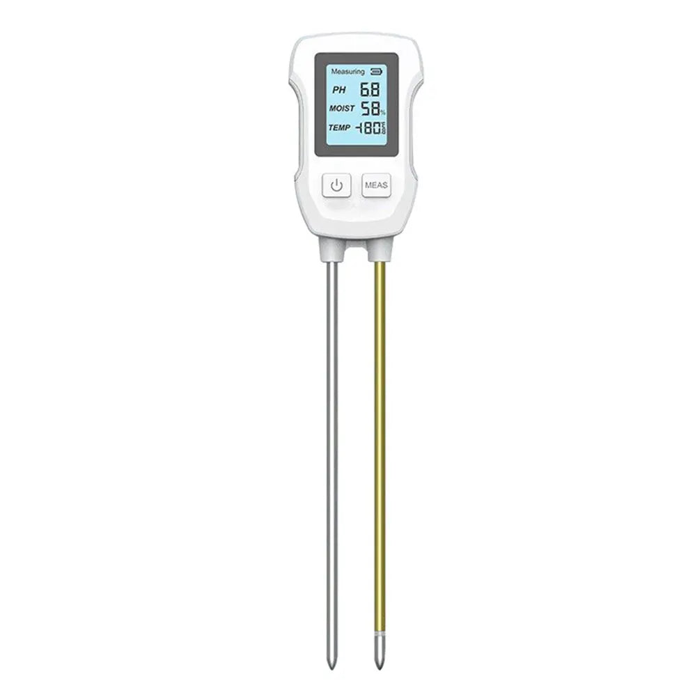 3 in 1 Digital Soil Test Meter Backlight LCD Display Plant Temperature/Soil Moisture/PH Meter for House Plants Garden Lawn Farm