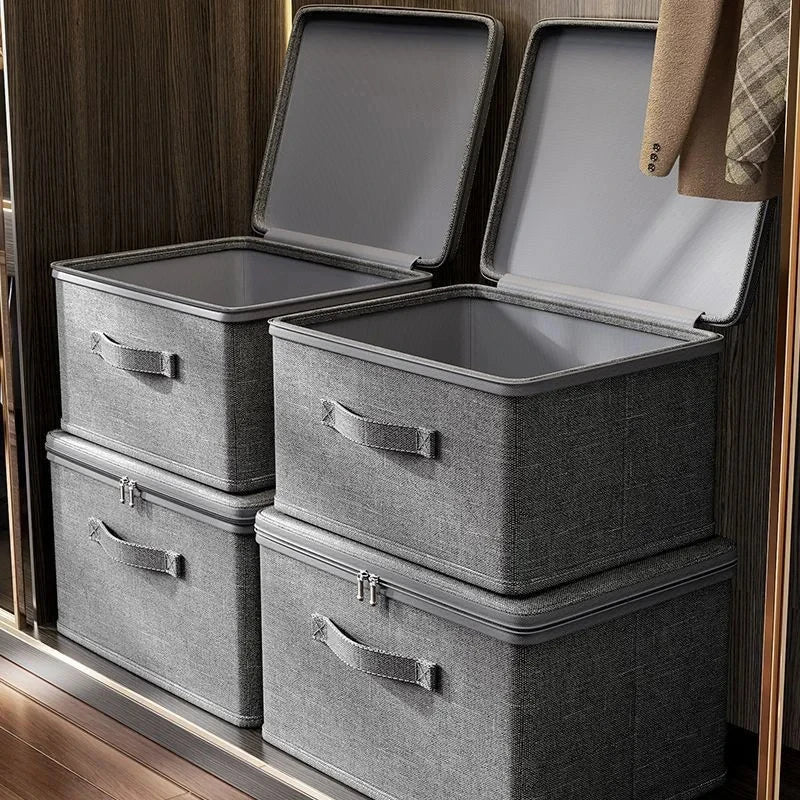 Household Storage Box Large-Capacity Wardrobe Clothes Layered Sorting Box Privacy Storage Suitable for Home Organization