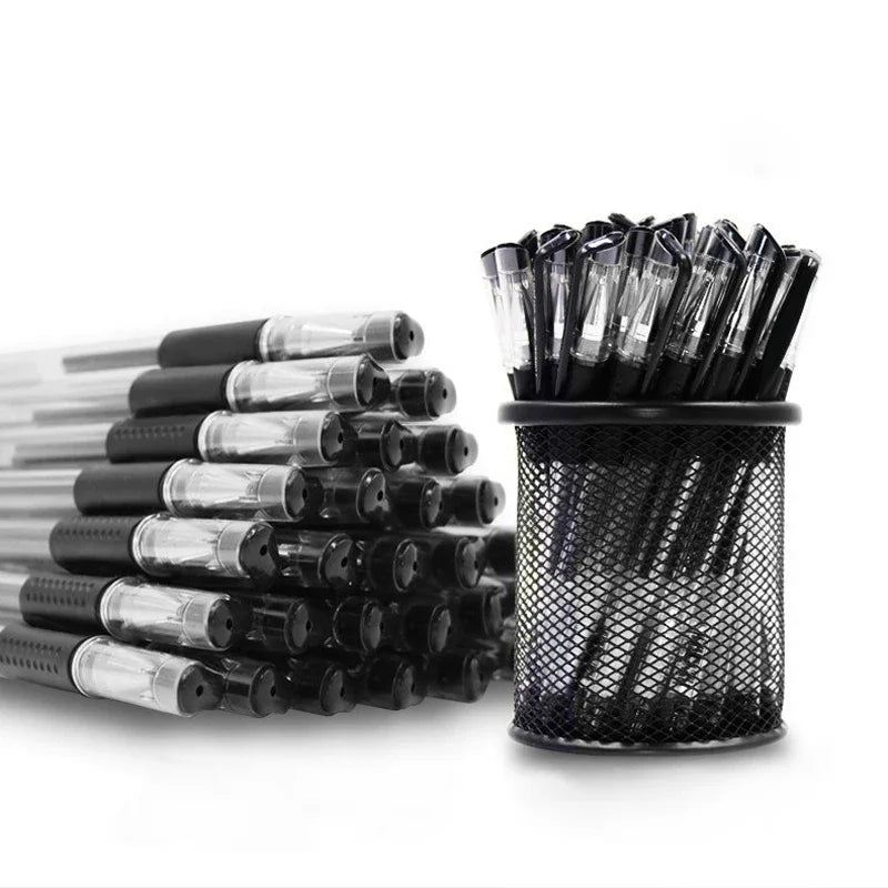 7/35 PCS Gel Pen Set School Supplies Black Blue Red Ink Color Ballpoint Pen Kawaii Pen Writing Tool School Office Stationery