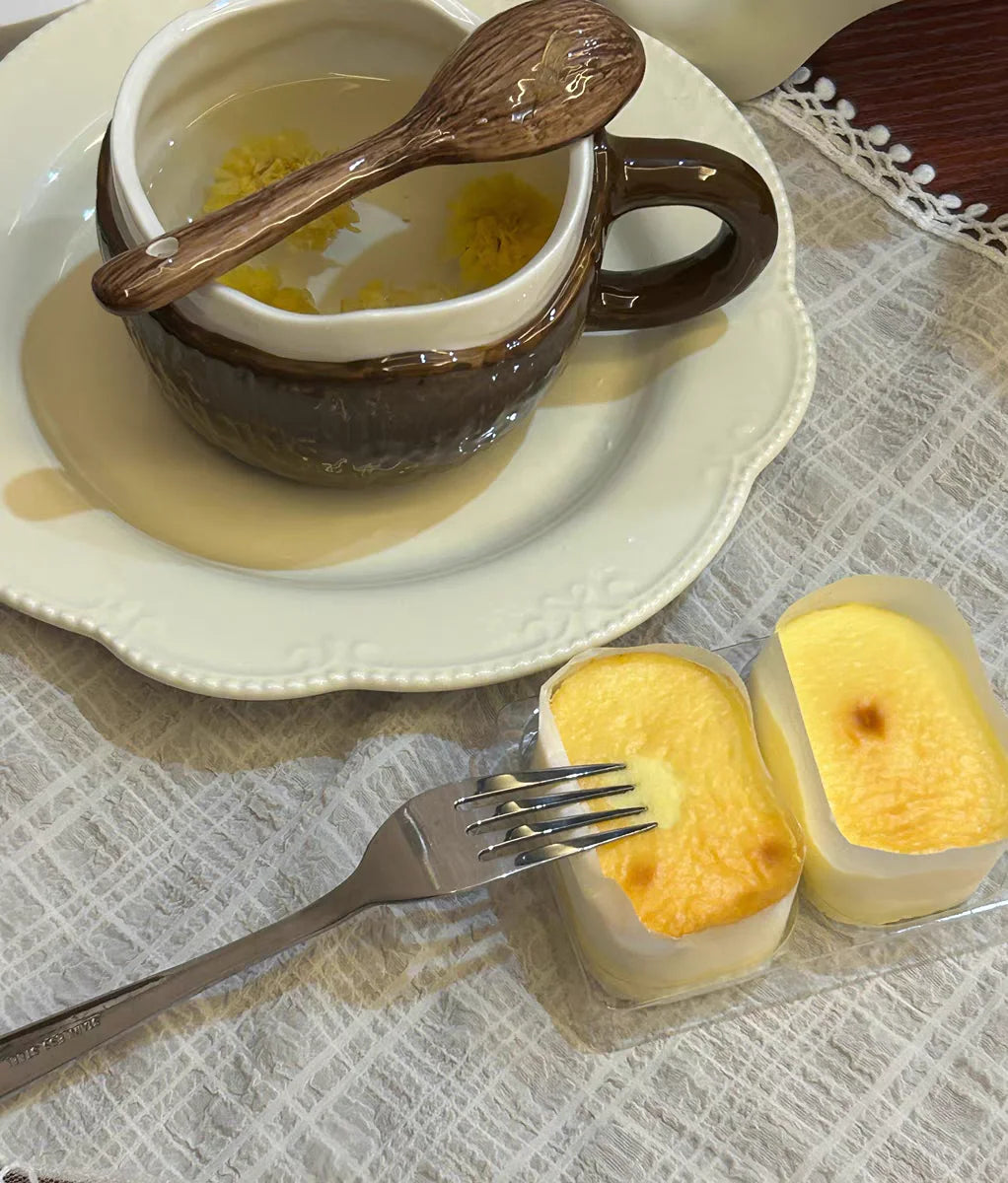 High value ins retro hand-squeezed irregular ceramic mark coconut cup coffee cup oat breakfast water cup